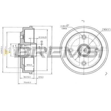 NEUTRO.jpg Kit Tamburi Freno Posteriore 94026200 CHEVROLET Matiz Verniciato