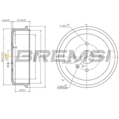 NEUTRO.jpg Kit Tamburi Freno Posteriore DAEWOO Rezzo Verniciato
