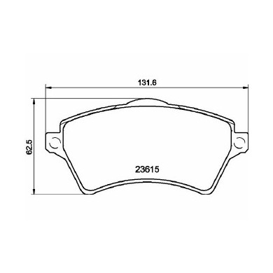 Pastiglie Freno Land Rover Freelander 2.0 Td4 4x4 2001 03-2006 10 Mintex