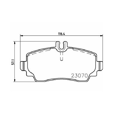 Pastiglie Freno Mercedes-benz Vaneo 1.9 2002 02-2005 07 Mintex