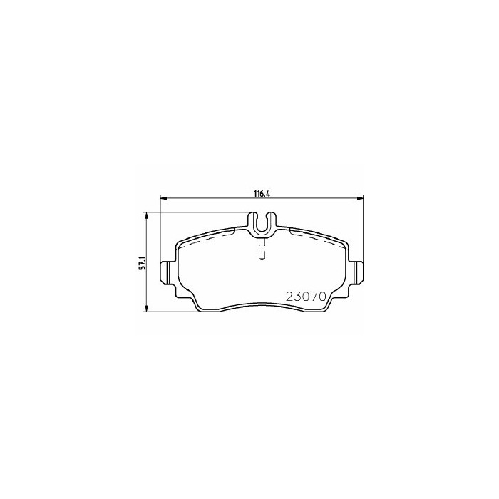 Pastiglie Freno Mercedes-benz Vaneo 1.9 2002 02-2005 07 Mintex