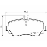 Pastiglie Freno Mercedes-benz Vaneo 1.9 2002 02-2005 07 Mintex
