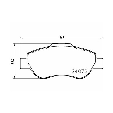 Pastiglie Freno Fiat Panda Van 1.3 D Multijet 2004 03-2012 12 Mintex