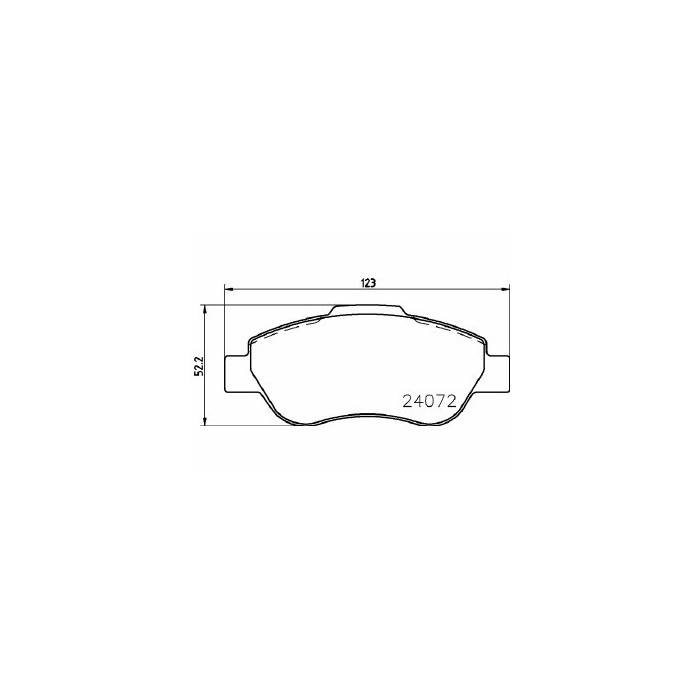 Pastiglie Freno Fiat Panda Van 1.3 D Multijet 2004 03-2012 12 Mintex