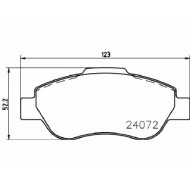 Pastiglie Freno Fiat Panda Van 1.3 D Multijet 2004 03-2012 12 Mintex