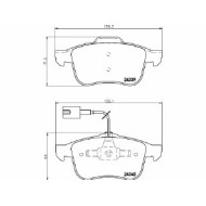 Pastiglie Freno Alfa Romeo 159 Sportwagon 1.9 Jtdm 16v 2006 03-2011 11 Mintex