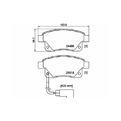 Pastiglie Freno Ford Transit Furgonato 2011 10-2013 12 Mintex