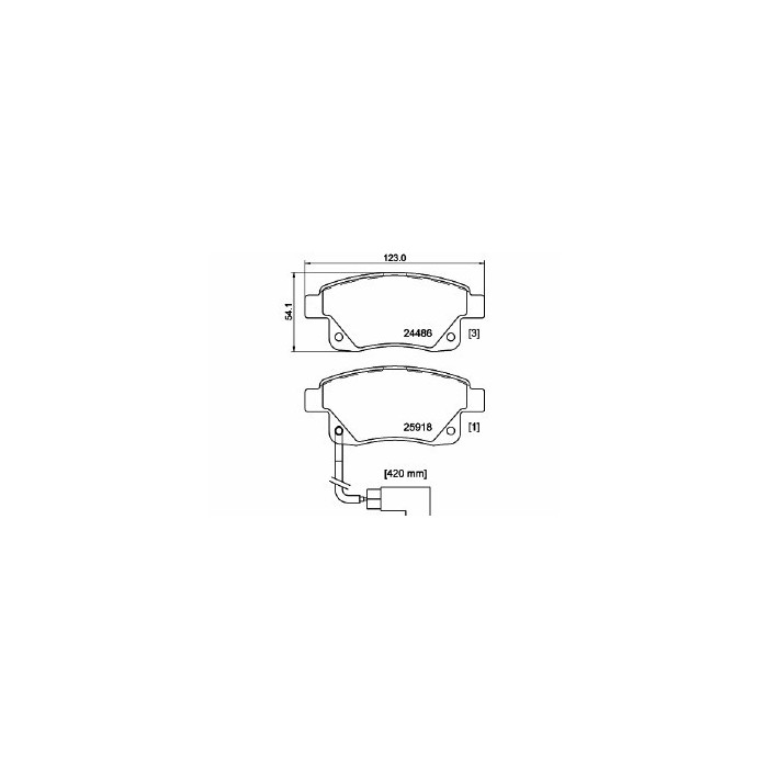 Pastiglie Freno Ford Transit Furgonato 2011 10-2013 12 Mintex