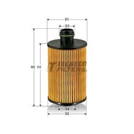 Filtro olio ox1034deco jeep (chrysler), lancia, m