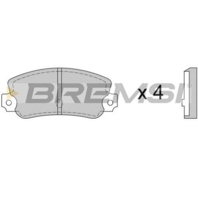 BP2074.JPG Pastiglie Freno Assale Posteriore Bp2074 Fiat Lancia Autobianchi Bremsi