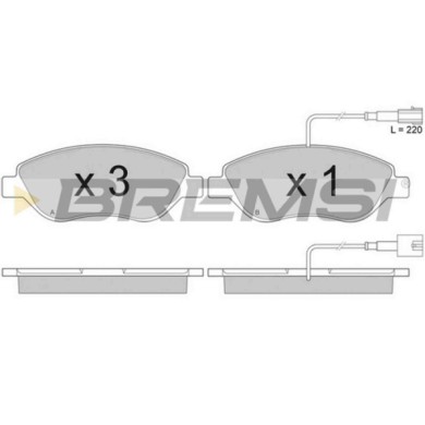 BP2944.JPG Pastiglie Freno Assale Anteriore Bp2944 Fiat Lancia Bremsi