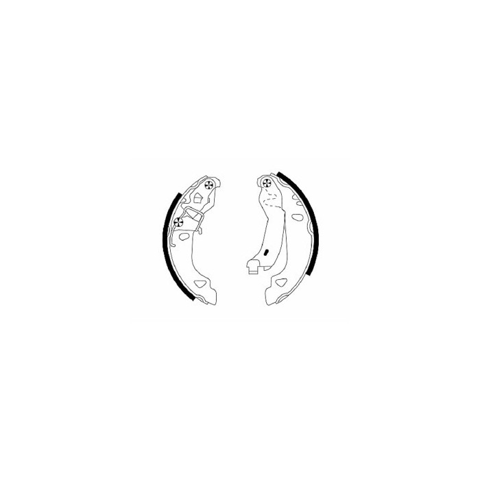 Ganasce Freno Lancia Y 1.2 16v 1997 04-2003 09 Mintex