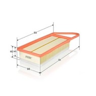 Filtro aria ar2075pms citroen, ford, mazda, peuge