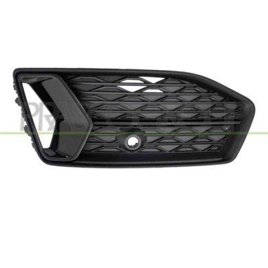 DX_SCRITTA_LOGO.jpg Griglia Destra Paraurti Anteriore Nera Goffrata Con Modanatura Nera Lucida Audi A6 (C8) Dal 2019 4K0807648Dt