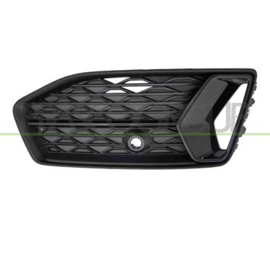 SX_SCRITTA_LOGO.jpg Griglia Sinistra Paraurti Anteriore Nera Goffrata Con Modanatura Nera Lucida Audi A6 (C8) Dal 2019 4K0807647
