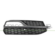 Griglia Destra Paraurti Anteriore Nera Con Sede Fendi Con Modanatura Argento Chiusa Audi A3 3/5 Porte 2012-2016 8V3807682G3Q7
