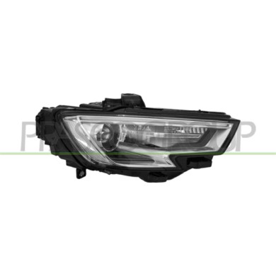 DX_SCRITTA_LOGO.jpg Proiettore Destro Xenon D5S Elettrico Con Motore Con Luce Diurna Led Versione A.L. Audi A3 3/5 Porte 2016-20