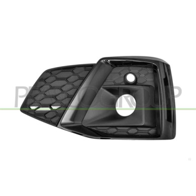 SX_SCRITTA_LOGO.jpg Griglia Sinistra Paraurti Anteriore Nera Lucida Con Sede Fendi Audi A5 (F53/F57) Coupe'/Cabriolet S-Line Dal