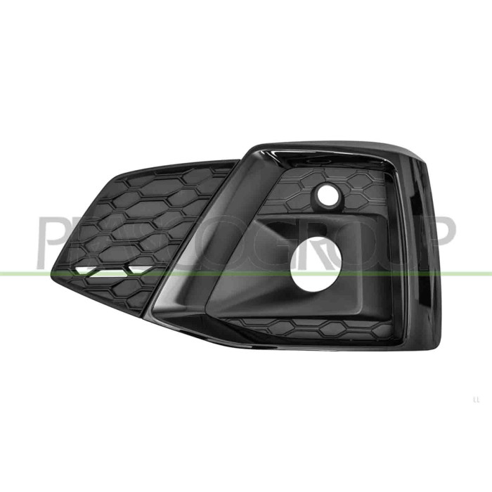SX_SCRITTA_LOGO.jpg Griglia Sinistra Paraurti Anteriore Nera Lucida Con Sede Fendi Audi A5 (F53/F57) Coupe'/Cabriolet S-Line Dal