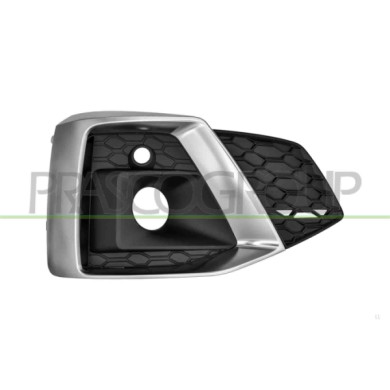 DX_SCRITTA_LOGO.jpg Griglia Destra Paraurti Anteriore Nera Con Sede Fendi Con Modanatura Argento Audi A5 Coupe'/Cabriolet S-Line