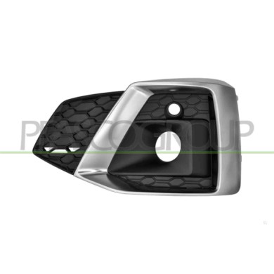 SX_SCRITTA_LOGO.jpg Griglia Sinistra Paraurti Anteriore Nera Sede Fendi Modanatura Argento Audi A5 Coupe'/Cabriolet S-Line 2020 
