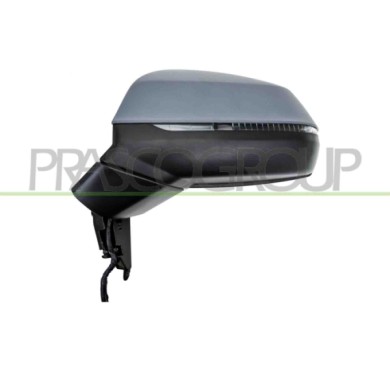 SX_SCRITTA_LOGO.jpg Retrovisore Sinistro Elettrico Con Primer Termico Con Fanale Asferico 8 Pins Audi Q5 (80A) Dal 2017 Al 2020 