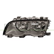 Proiettore Sinistro H7+H7 Elettrico Con Motore Argento Bmw 3 Series E46 Dal 1998 Al 2001 63126902745