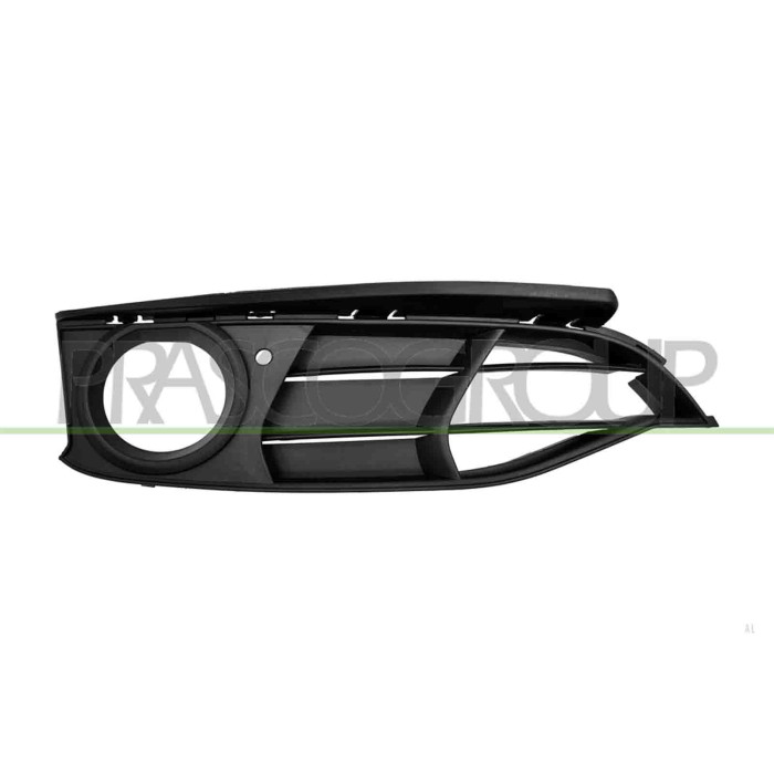 DX_SCRITTA_LOGO.jpg Griglia Destra Paraurti Anteriore Nera Con Sede Fendi Con Fori Modanatura Bmw 3 Series F34 Granturismo 2012-