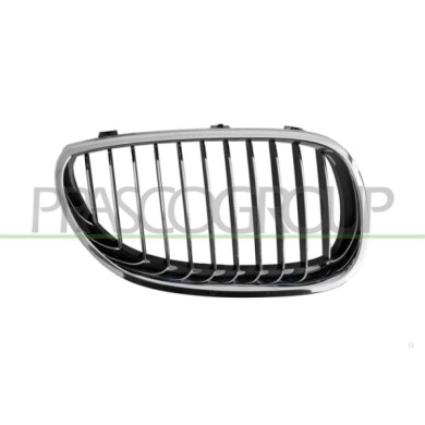 DX_SCRITTA_LOGO.jpg Griglia Radiatore Destra Cromata Bmw 5 Series E60/E61 Dal 2003 Al 2007 51137065702