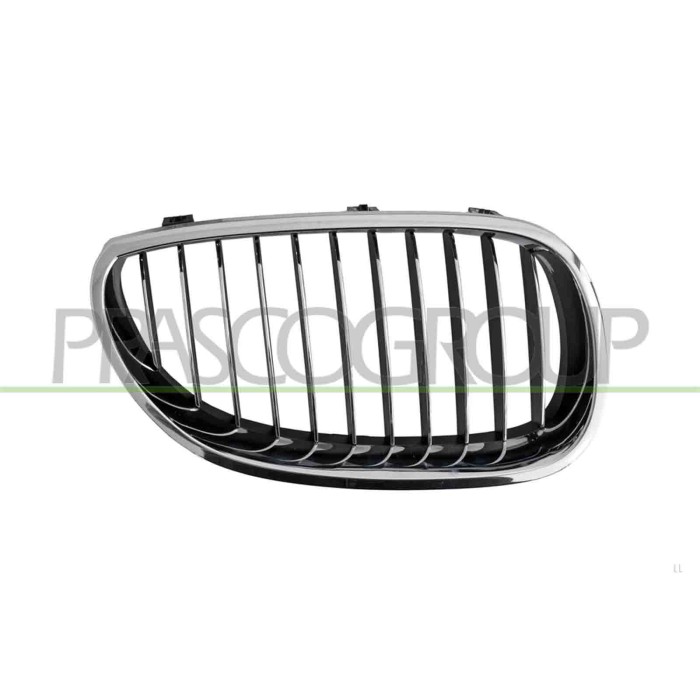 DX_SCRITTA_LOGO.jpg Griglia Radiatore Destra Cromata Bmw 5 Series E60/E61 Dal 2003 Al 2007 51137065702