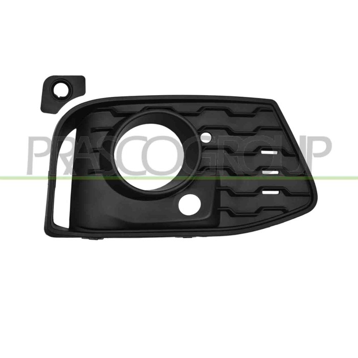 DX_SCRITTA_LOGO.jpg Griglia Destra Paraurti Anteriore Nera Aperta Con Fori Pdc Bmw 2 Series F45/F46- Active/Gran Tourer M-Tech 2