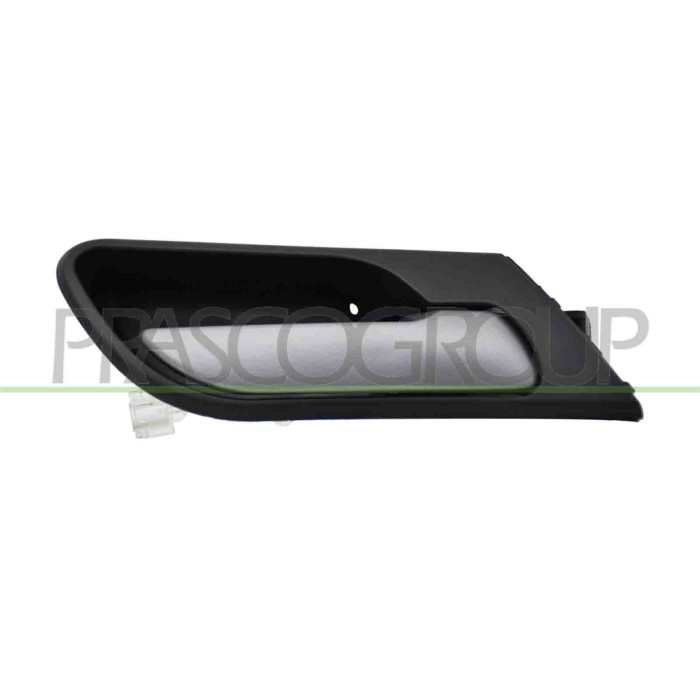 DX_SCRITTA_LOGO.jpg Maniglia Anteriore Destra Interna Con Leva Argento Scuro Mostrina Nera Bmw X5 E53 Dal 2000 Al 2006 514171221