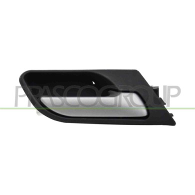 DX_SCRITTA_LOGO.jpg Maniglia Posteriore Destra Interna Con Leva Argento Scuro Mostrina Nera Bmw X5 E53 Dal 2000 Al 2006 51427122