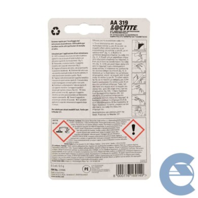 148878-large_default.jpg Loctite Aa319 Kit Adesivo Retrovisore 0,5 Gr Incolla Cristalli E Vetri