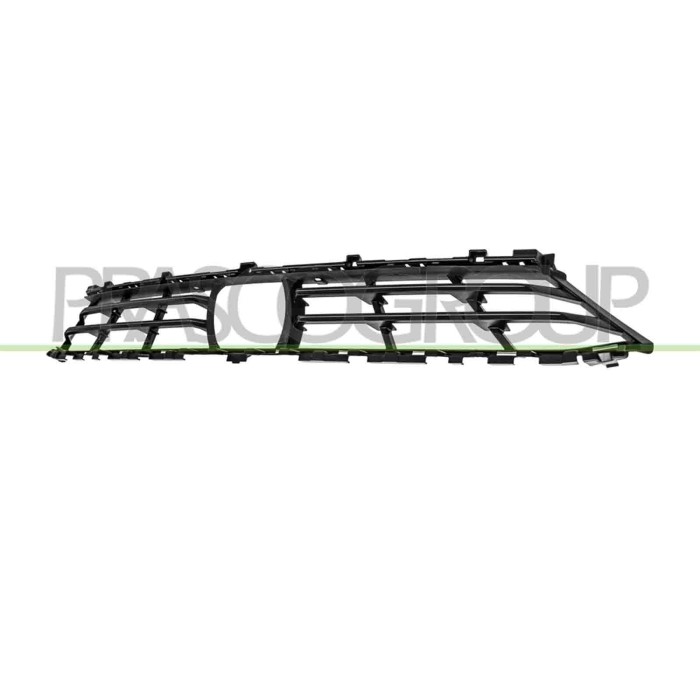 NEUTRO.jpg Griglia Centrale Paraurti Anteriore Nera Con Foro Cruise Control Bmw X7 G07 Dal 2019 Al 2022 51117423977