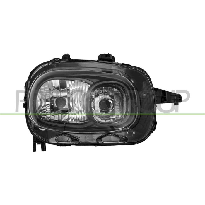 DX_SCRITTA_LOGO.jpg Proiettore Destro H7+H7 Elettrico Con Motore Citroen C3 Dal 2016 Al 2020 9820059280