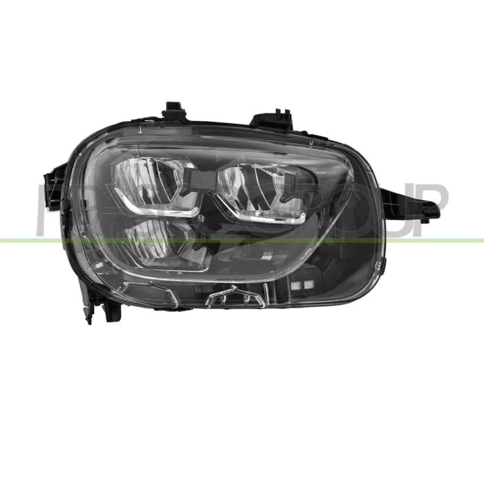 DX_SCRITTA_LOGO.jpg Proiettore Destro Elettrico Con Motore Led Citroen C3 Dal 2020 Al 2024 9836161580