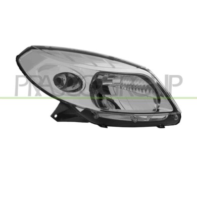 DX_SCRITTA_LOGO.jpg Proiettore Destro H4 Elettrico Senza Motore Cromato Dacia Sandero Dal 2008 Al 2012 8200733877