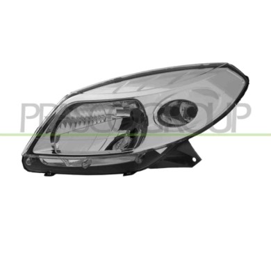 SX_SCRITTA_LOGO.jpg Proiettore Sinistro H4 Elettrico Senza Motore Cromato Dacia Sandero Dal 2008 Al 2012 8200733878