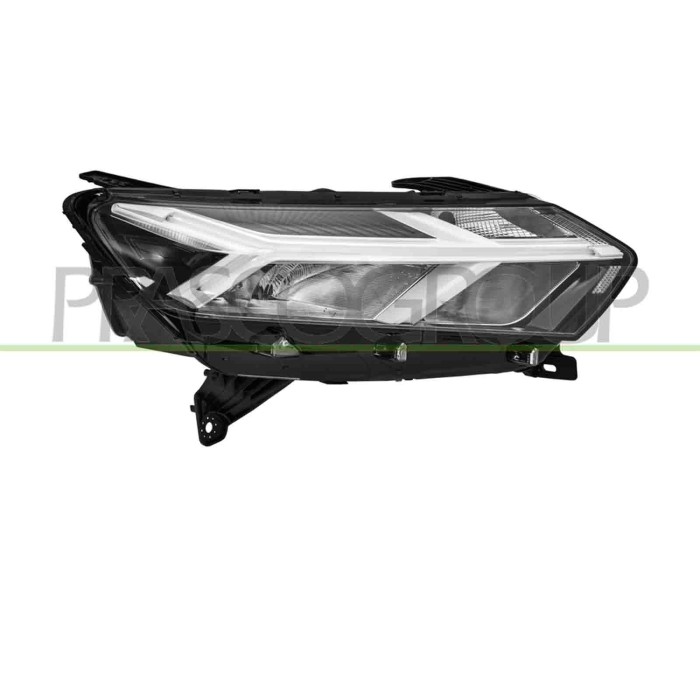 DX_SCRITTA_LOGO.jpg Proiettore Destro H7 Elettrico Con Motore Con Luce Diurna Con Bordo Bianco Led Dacia Sandero Dal 2020 260107