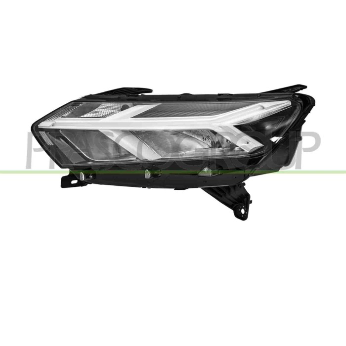 SX_SCRITTA_LOGO.jpg Proiettore Sinistro H7 Elettrico Con Motore Con Luce Diurna Con Bordo Bianco Led Dacia Sandero Dal 2020 2606