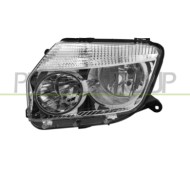 Proiettore Sinistro H1+H7 Elettrico Senza Motore Cromato Dacia Duster Dal 2010 Al 2013 260601153R