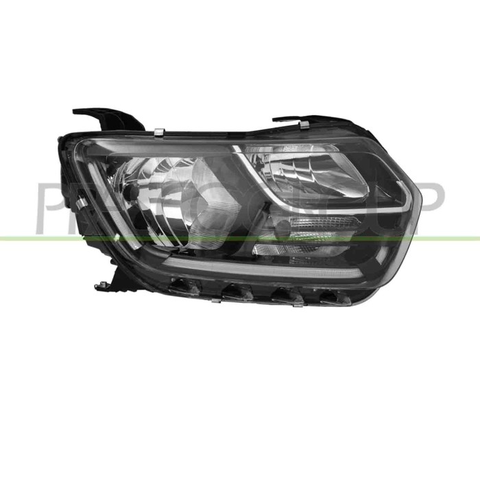 DX_SCRITTA_LOGO.jpg Proiettore Destro H1+H7 Elettrico Senza Motore Con Centralina Led Dacia Duster Dal 2018 Al 2021 260101133R