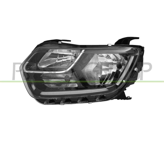 SX_SCRITTA_LOGO.jpg Proiettore Sinistro H1+H7 Elettrico Senza Motore Con Centralina Led Dacia Duster Dal 2018 Al 2021 260609367R