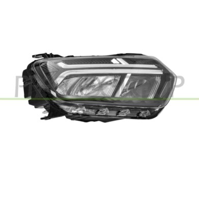 DX_SCRITTA_LOGO.jpg Proiettore Destro H1 Elettrico Con Motore Con Bordo Cromato Led Dacia Duster Dal 2021 260109550R