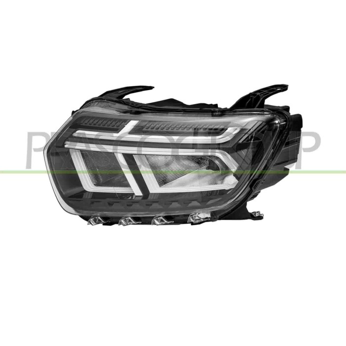 SX_SCRITTA_LOGO.jpg Proiettore Sinistro H1 Elettrico Con Motore Con Bordo Bianco Led Dacia Duster Dal 2021 260602465R
