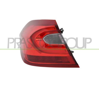 SX_SCRITTA_LOGO.jpg Fanale Posteriore Sinistro Esterno Con Porta Lampada Led Versione Varroc Ford Fiesta Mk Vii Dal 2017 Al 2021