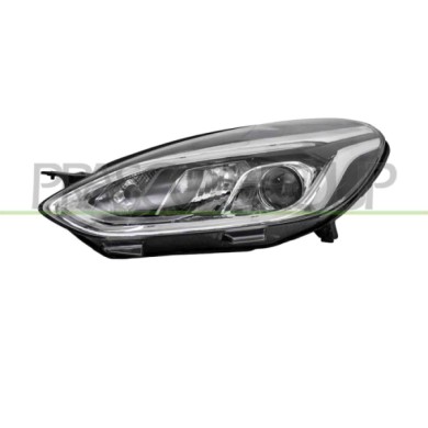 SX_SCRITTA_LOGO.jpg Proiettore Sinistro H7+H1 Elettrico Con Motore Con Luce Diurna Cromato Led Ford Fiesta Mk Vii Dal 2017 Al 20