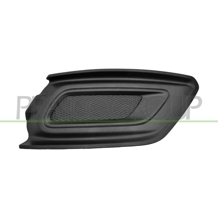 DX_SCRITTA_LOGO.jpg Griglia Destra Paraurti Anteriore Nera Goffrata Senza Sede Fendinebbia Ford Transit/Tourneo Custom (Ttf) Dal