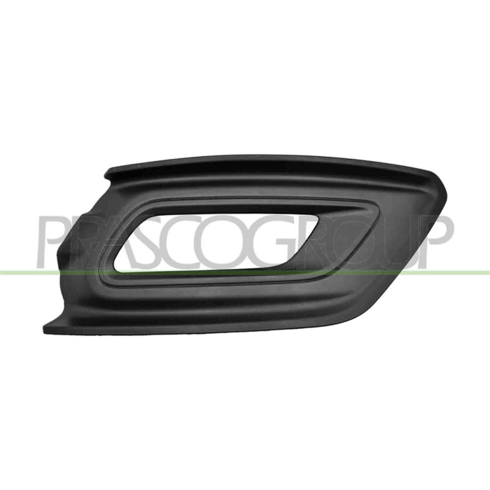 DX_SCRITTA_LOGO.jpg Griglia Destra Paraurti Anteriore Nera Goffrata Con Sede Fendinebbia Ford Transit/Tourneo Custom (Ttf) Dal 2